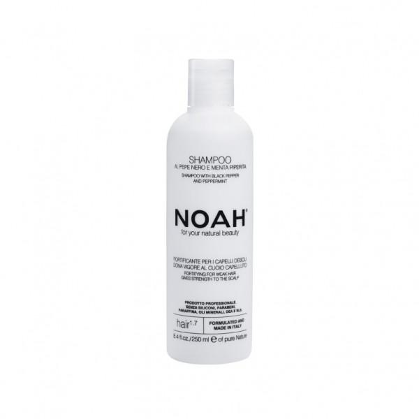 NOAH - Shampoo with black pepper and peppermint 250 ml.