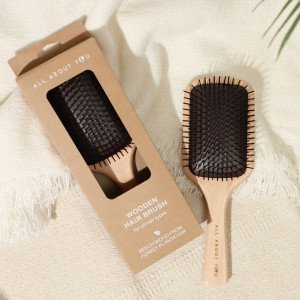 AAU Wooden Hair Brush Large