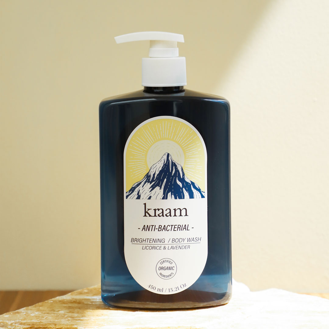 KRAAM Anti-Bacterial Brightening Body Wash (Licorice & Lavender)