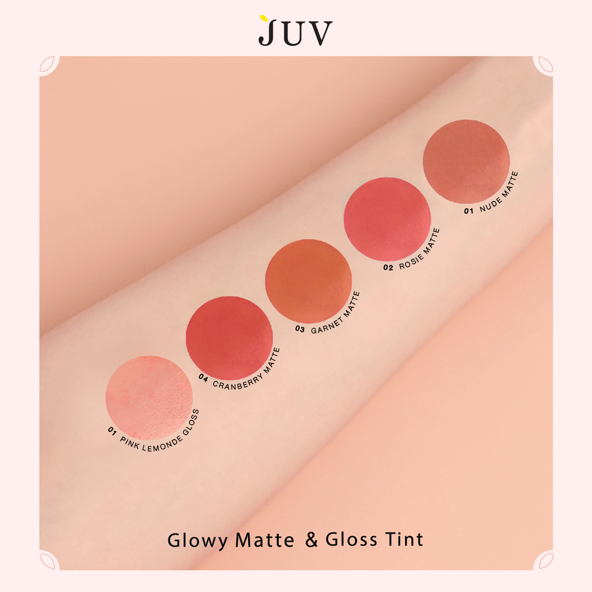 JUV Berry Glowy Matte Tint (Cranberry)
