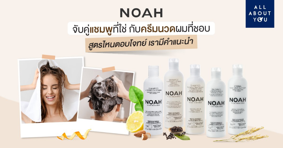 NOAH จับคู่แชมพูที่ใช่กับครีมนวดผมที่ชอบ ตอบปัญหาสภาพผมอย่างตรงจุด