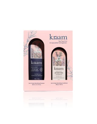 Kraam Hair & Scalp Detoxifying Essential Set (Tea Tree Oil & Encapsulated Carrageenan)