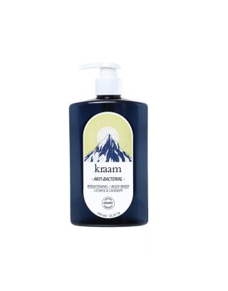 KRAAM Anti-Bacterial Brightening Body Wash (Licorice & Lavender) 450 ml